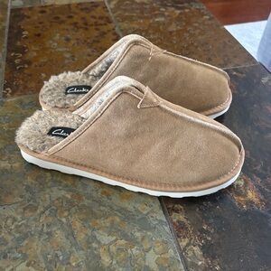 Clarks Suede Mule Slippers